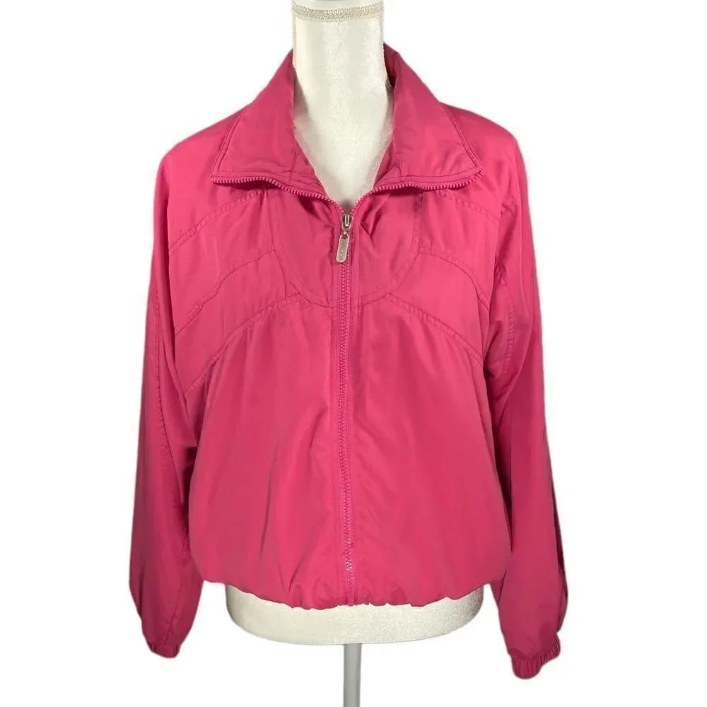 Vintage 80’s 90’s BOLLE Sport Pink Sport Jacket Wind Breaker Women’s Size Medium